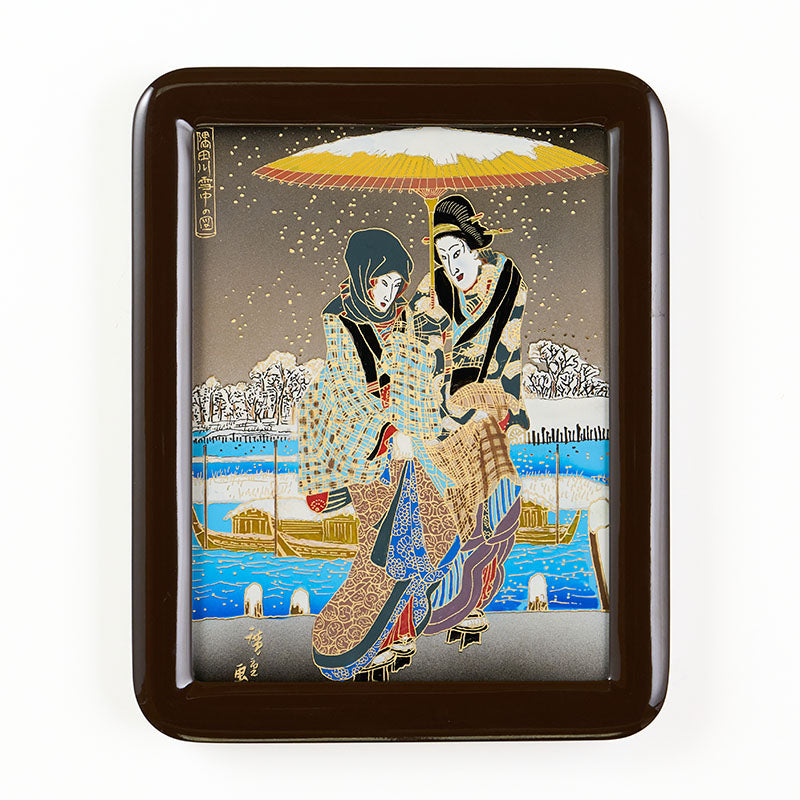 Utagawa Hiroshige, "Sumida River in Snow"
