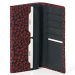 Inden long wallet, oak leaf pattern
