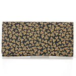 Inden long wallet, oak leaf pattern