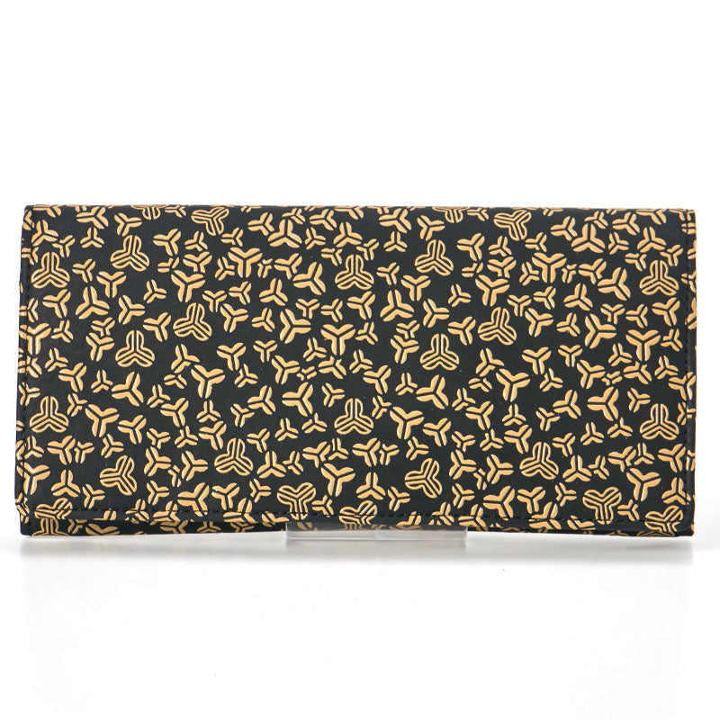 Inden long wallet, oak leaf pattern