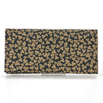 Inden long wallet, oak leaf pattern
