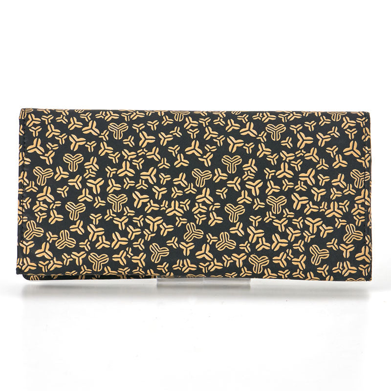 Inden long wallet, oak leaf pattern