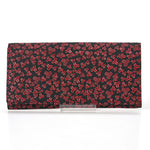 Inden long wallet, oak leaf pattern