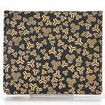 Inden bi-fold wallet, oak leaf pattern