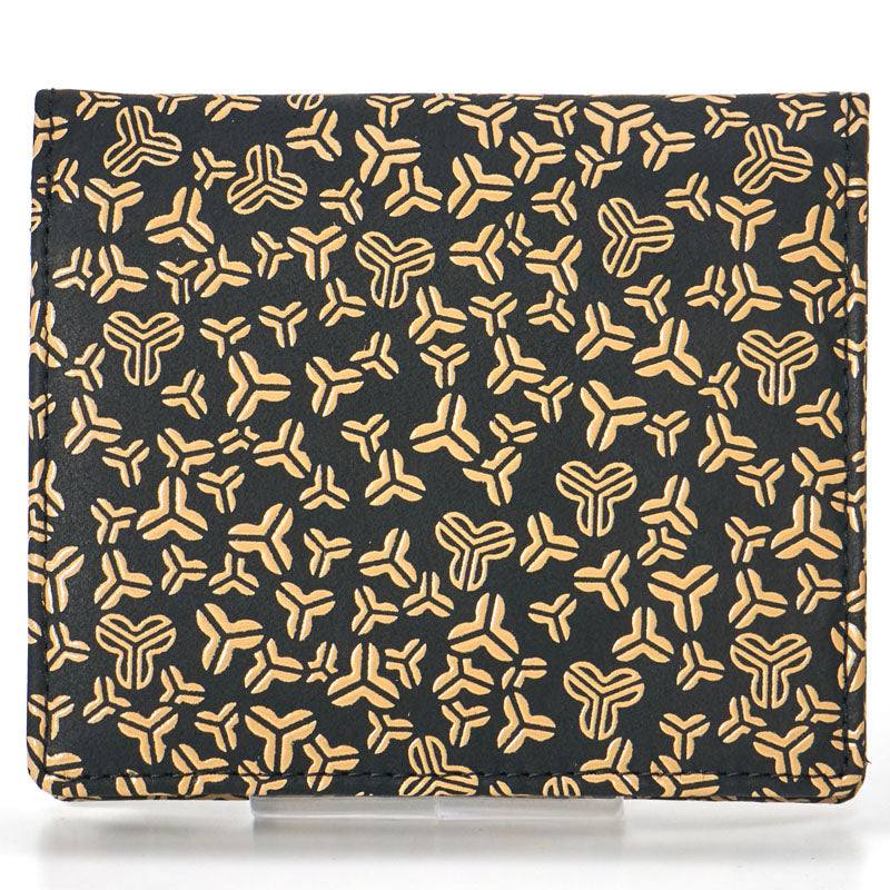Inden bi-fold wallet, oak leaf pattern
