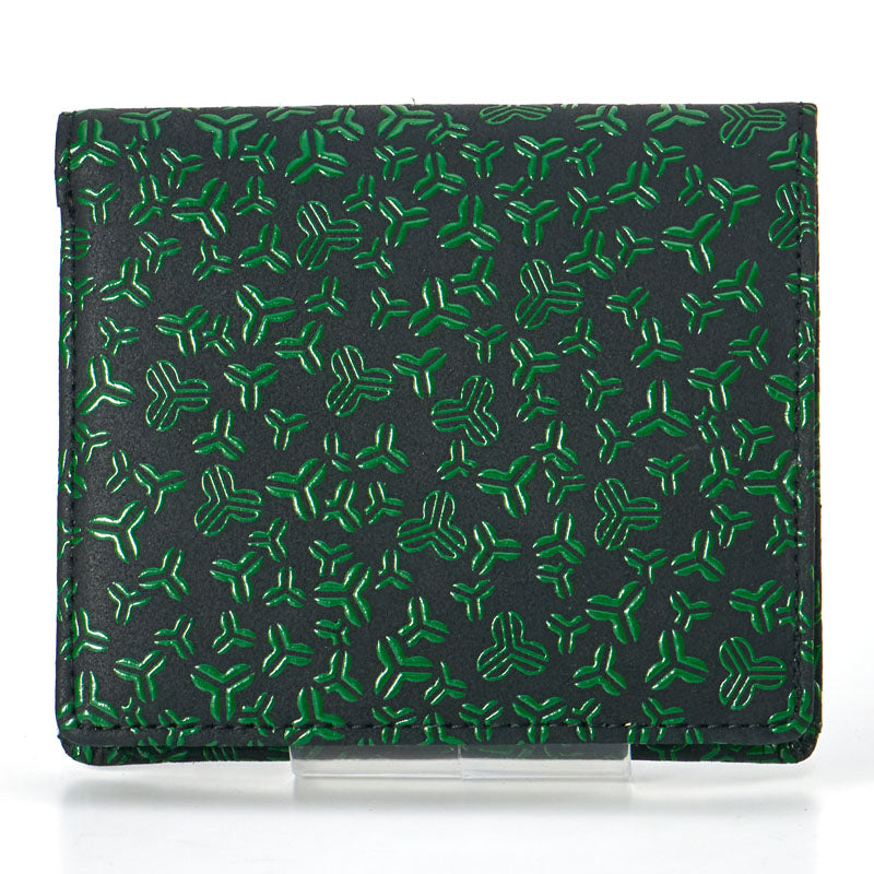 Inden bi-fold wallet, oak leaf pattern