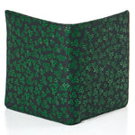 Inden bi-fold wallet, oak leaf pattern