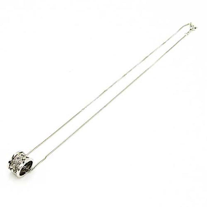 Hand-knitted silver single top