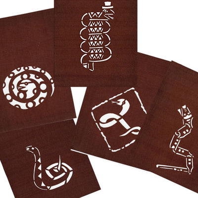 2025 Year of the Snake New Year's Card Template Set