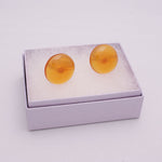 Round tortoiseshell earrings