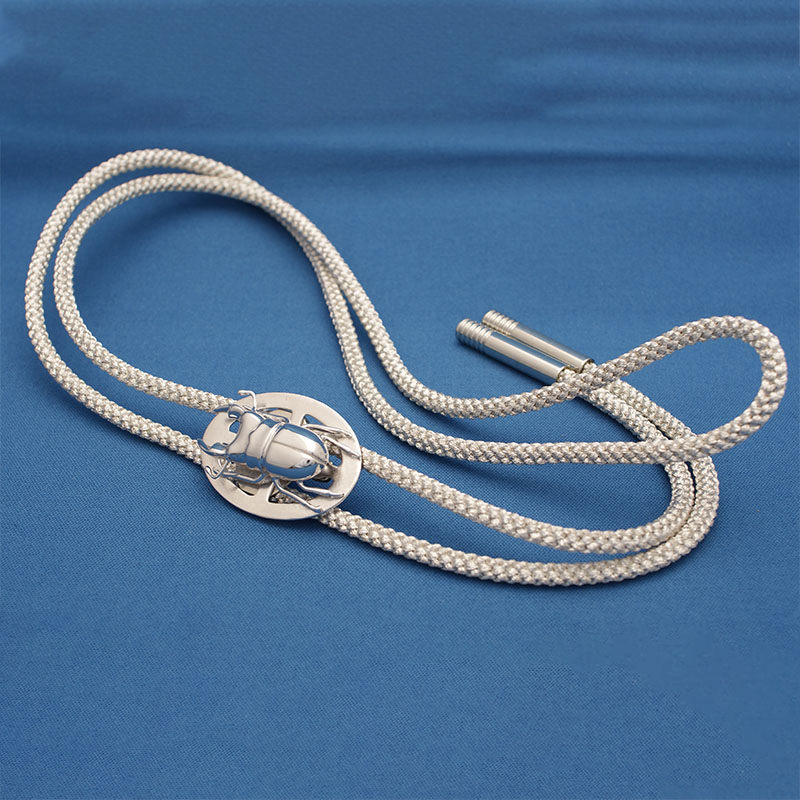 Tokyo Silverware Silver Loop Tie Stag Beetle
