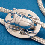 Tokyo Silverware Silver Loop Tie Stag Beetle
