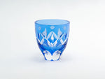 Edo Kiriko Round Rocks Glass "Shochikubai" in Paulownia Wood Box