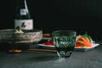 Edo Kiriko Round Rocks Glass "Shochikubai" in Paulownia Wood Box