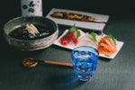 Edo Kiriko Round Rocks Glass "Shochikubai" in Paulownia Wood Box