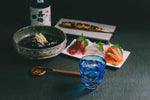 Edo Kiriko Round Rocks Glass "Shochikubai" in Paulownia Wood Box