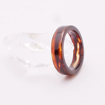 Tortoiseshell flat ring