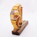 Tortoiseshell casual watch for men, natural