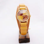 Tortoiseshell casual watch for men, natural
