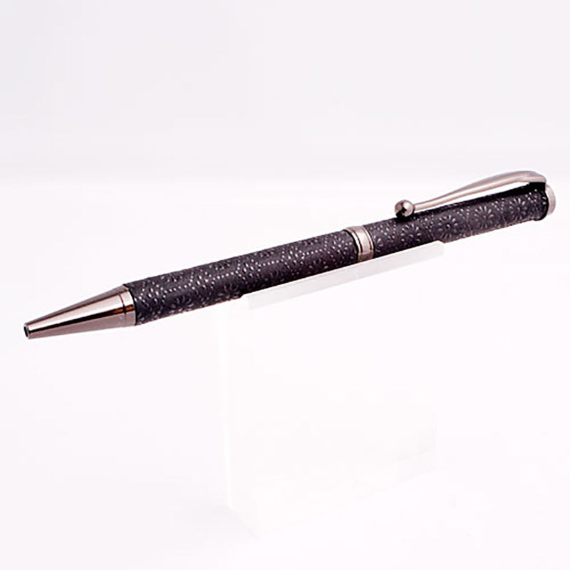Inden Slim Ballpoint Pen, Tortoiseshell and Chrysanthemum Design
