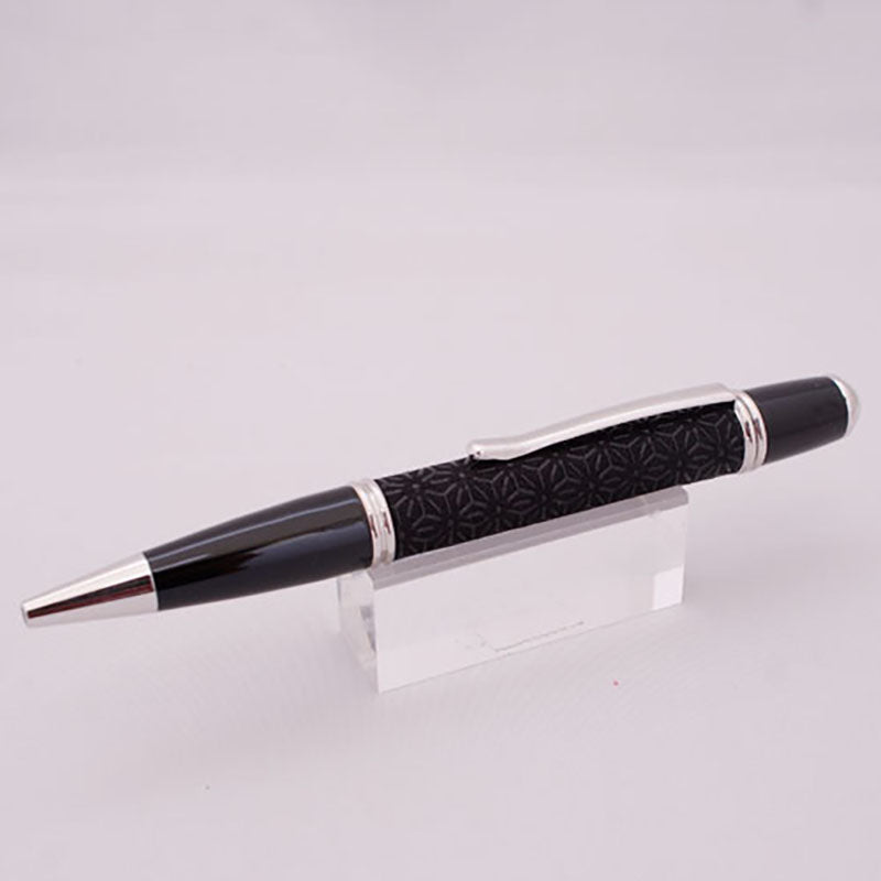 Inden Ballpoint Pen (Gatsby) Asanoha Black