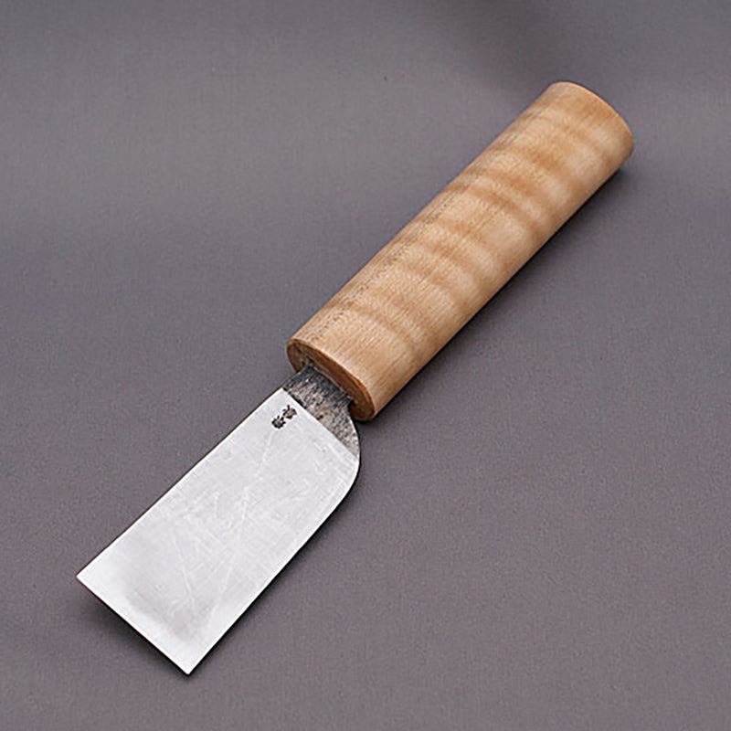 Fourth Generation Muneaki Leather Knife 30mm Handle: Maple