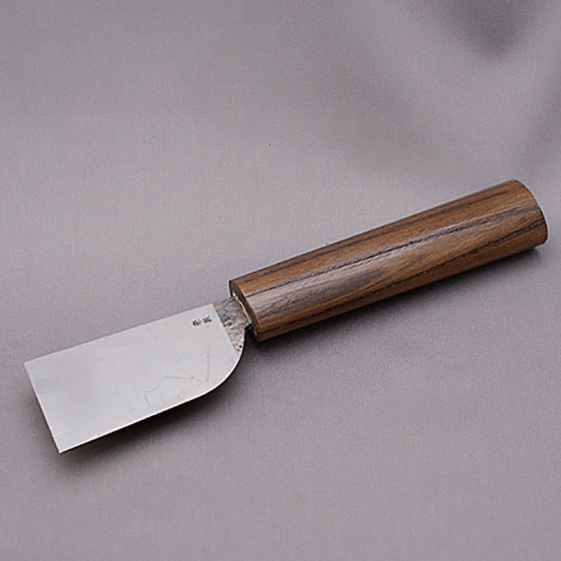 Fourth Generation Muneaki Leather Knife 36mm Handle Material: Jindai Zelkova