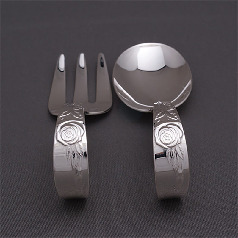 Tokyo Silverware Baby Spoon [Rose] Set