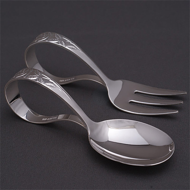 Tokyo Silverware Baby Spoon [Rose] Set