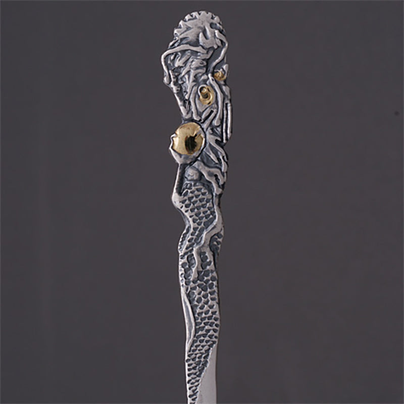 東京銀器 耳かき 龍