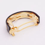 Tortoiseshell barrette (round)