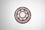Edo Kiriko Round Rocks Glass "Shochikubai" in Paulownia Wood Box